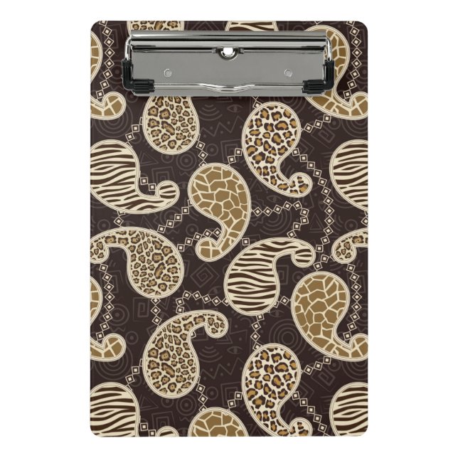 Paisley style background mini clipboard (Front)