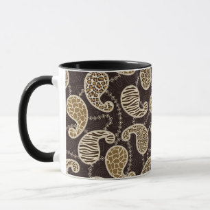 Paisley style background mug