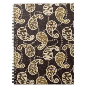 Paisley style background notebook