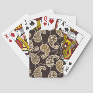 Paisley style background playing cards
