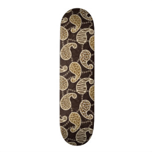 Paisley style background skateboard