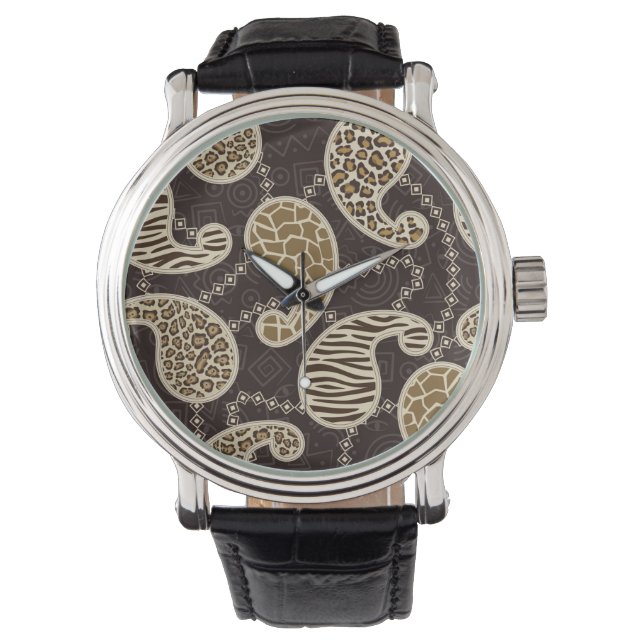 Paisley style background watch (Front)