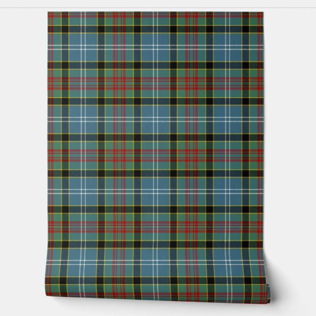 Paisley Tartan Plaid Scottish Clan Wallpaper (Unrolling)
