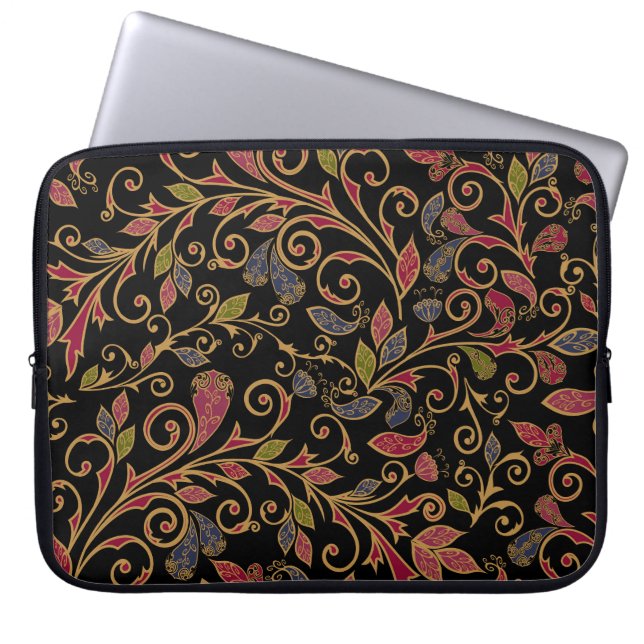 Paisley Vegetable Vintage Blend Laptop Sleeve (Front)
