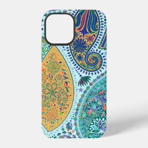 Paisley vintage floral motif ethnic seamless backg iPhone 12 case