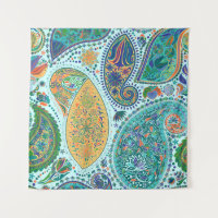 Paisley vintage floral motif ethnic seamless backg