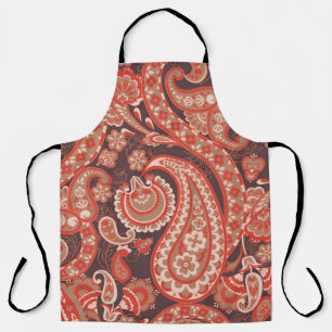 Paisley vintage seamless pattern. Fantastic flower Apron