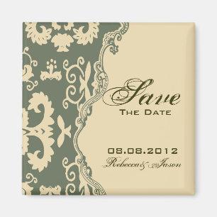 paisley western country wedding SAVE THE DATE Magnet