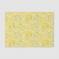 Paisley Yellow Green and Purple Pattern