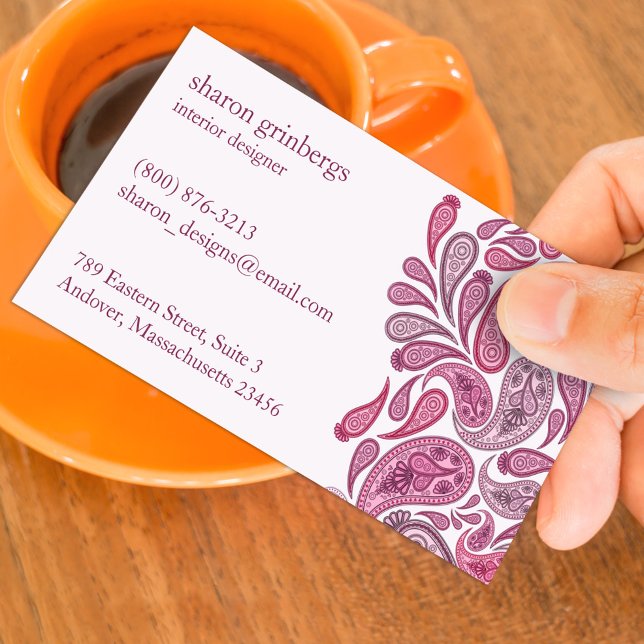 Paisleys Elegant Business Card (Creator Uploaded)