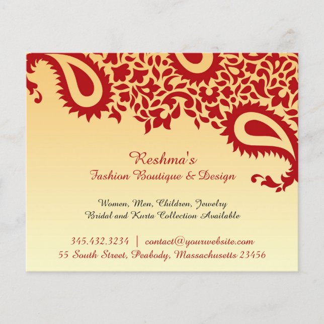 Paisleys Elegant  Flyer (Front)