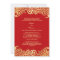 Paisleys Elegant Indian Wedding Flat Invitation