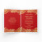 Paisleys Elegant Indian Wedding Folded Invitation