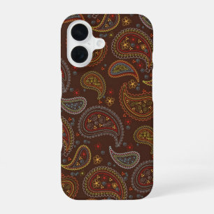 Paisleys Texture Background iPhone 16 Case