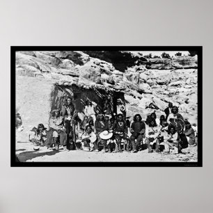 Paiute Indian Adobe House 1912 Poster