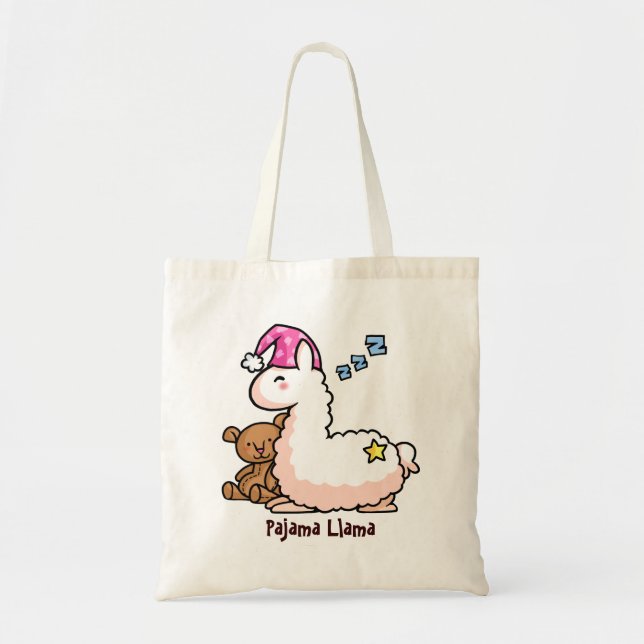 Pajama Llama Tote Bag (Front)