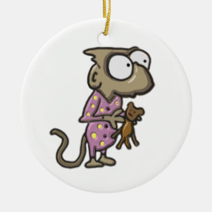 Pajama Monkey Ornament