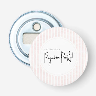 Pajama Party Chic Pink Stripes  Bottle Opener