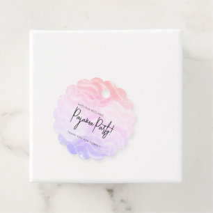 Pajama Party Colourful Pastel Elegant Favour Tags