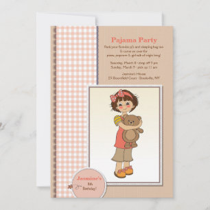 Pajama Party Cutie Invitation