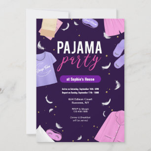 Pajama Party Girls Invitation