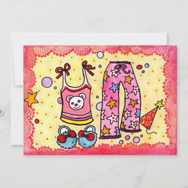 Pajama Party Invitation (Front)