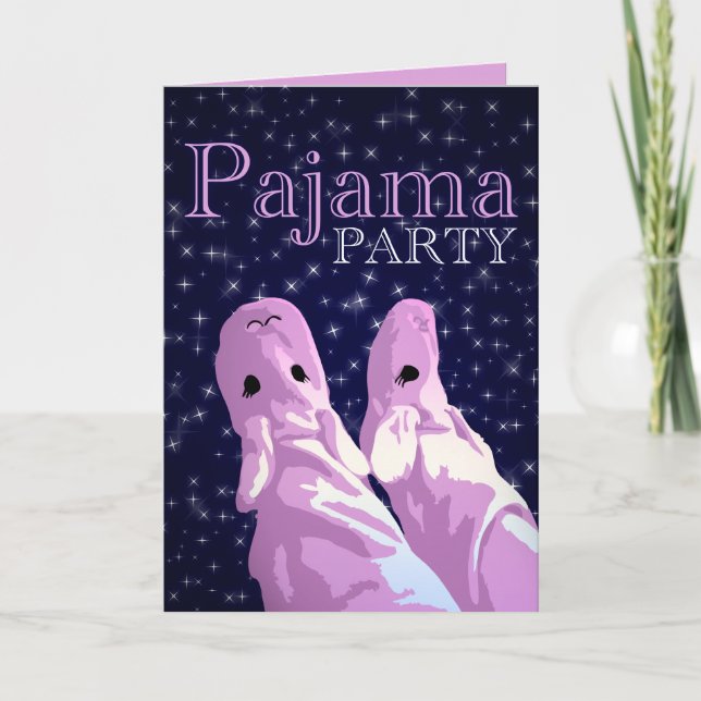 pajama party invitation : nightshine (Front)