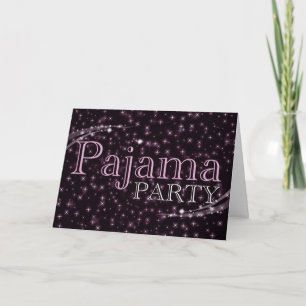 pajama party invitation : starshine