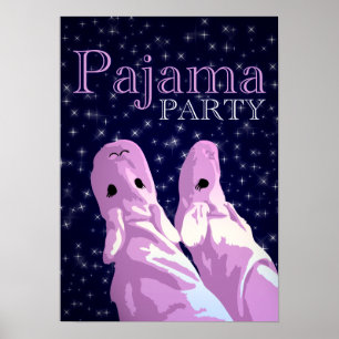 pajama party invitations : nightshine poster