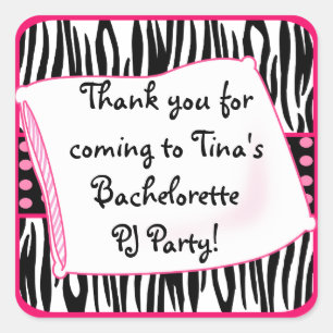 Pajama Party Pinks Sticker