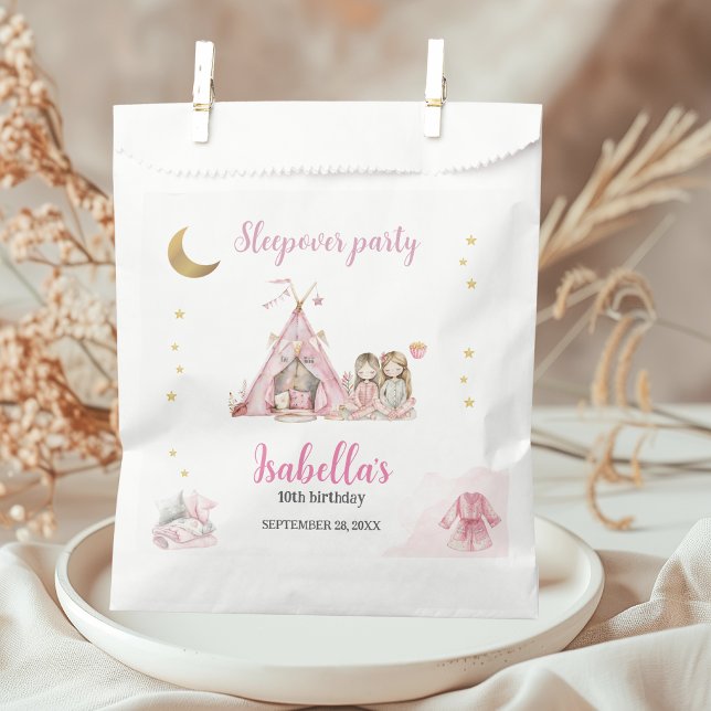 Pajama Party Sleepover Party Favour Bags (Creator Uploaded)