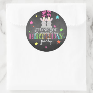Pajama Party Thank You Sticker