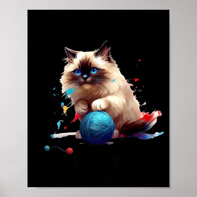 Pajama Ragdoll Cat Perfect For Cat Lovers! For Men Poster (Front)