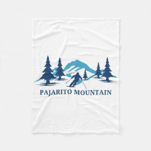 Pajarito Mountain New Mexico Ski Resort Skiing Ski Fleece Blanket