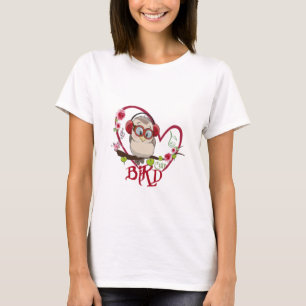 Pájaro con rosas T-Shirt