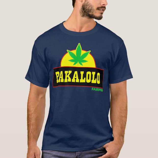 Pakalolo Hawaiian Farmer Pot Leaf T-Shirt (Front)