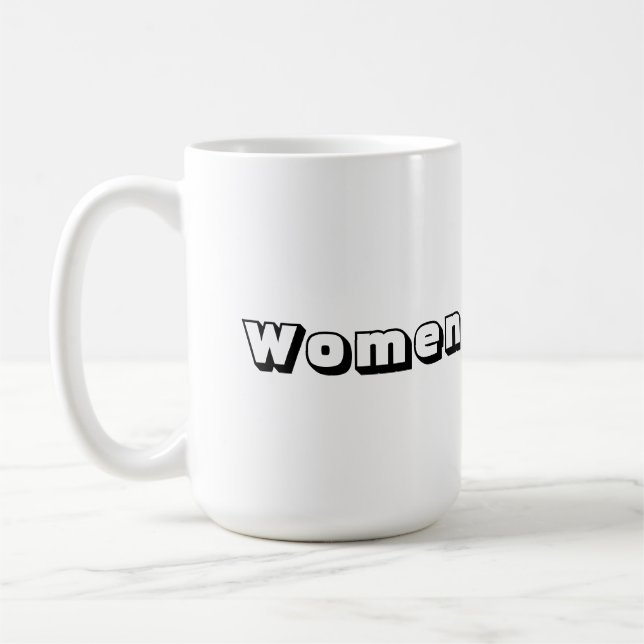 Pakenham font Women Black Colour Text Classic Mugs (Left)