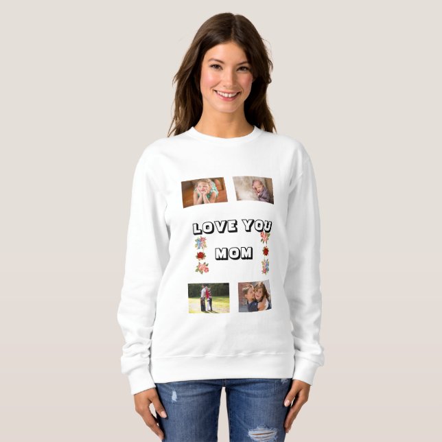  Pakenham Modern  Love Mum roses  Sweatshirt (Front Full)