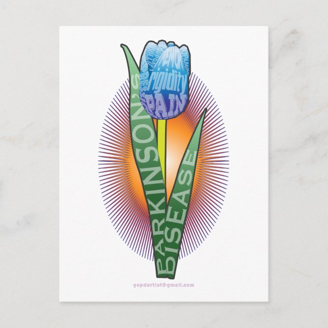 Pakinsons Disease Awareness Tulip Postcard (Front)