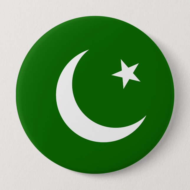Pakistan 10 Cm Round Badge (Front)