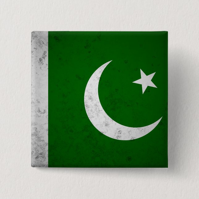 Pakistan 15 Cm Square Badge (Front)