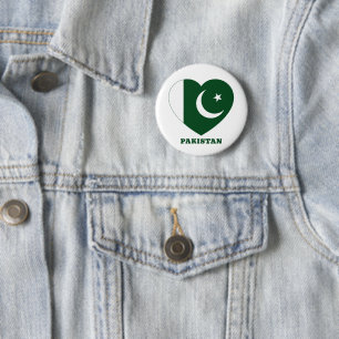 Pakistan 6 Cm Round Badge