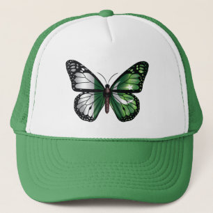 Pakistan butterfly monarch flag trucker hat