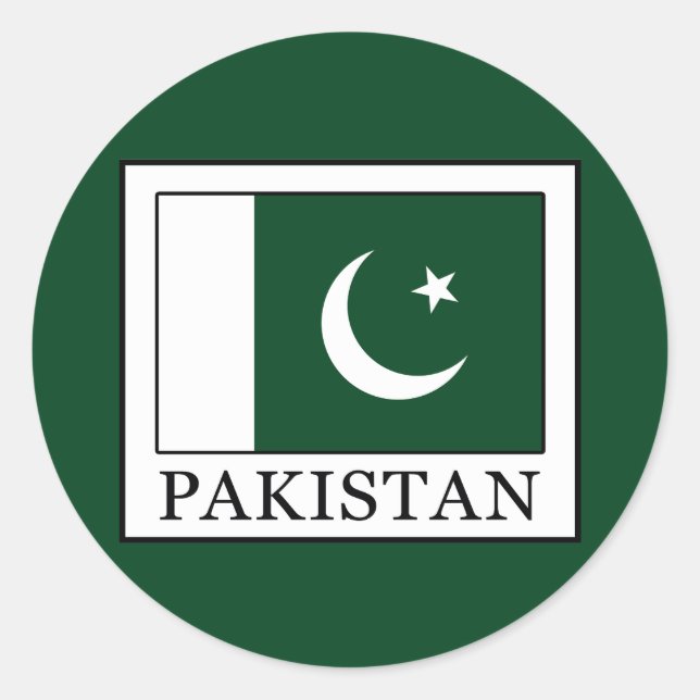 Pakistan Classic Round Sticker (Front)