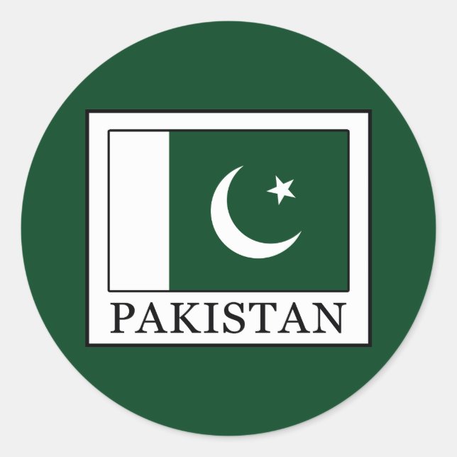 Pakistan Classic Round Sticker (Front)