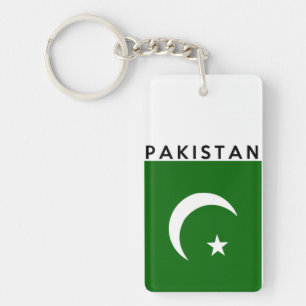 pakistan country flag text name key ring