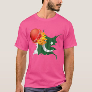 Pakistan Cricket Fan Cricket Ball T-Shirt