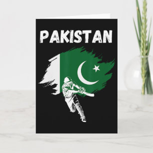 Pakistan Cricket Jersey Cricket Flag Of Pakistan Card