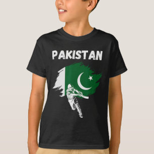 Pakistan Cricket Jersey Cricket Flag Of Pakistan  T-Shirt