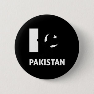 Pakistan Cricket Pakistan Flag Pakistani Cricket 6 Cm Round Badge